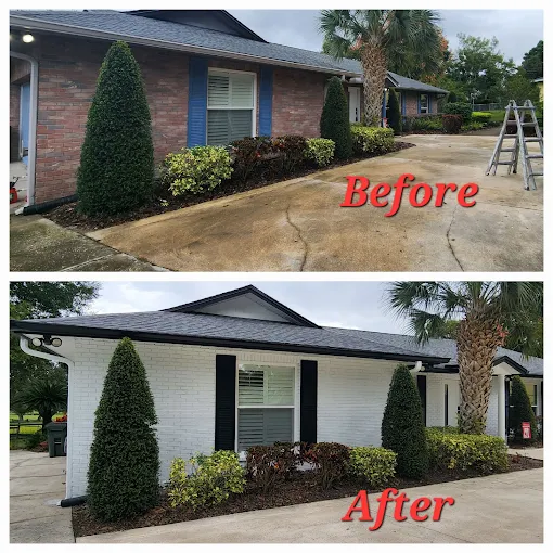 Exterior home repaint with premium weather-resistant paint in Lakeland FL