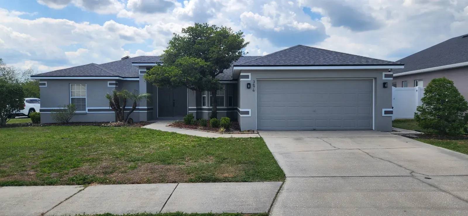 Exterior house painting after photo completed by professional painters in Lakeland Florida