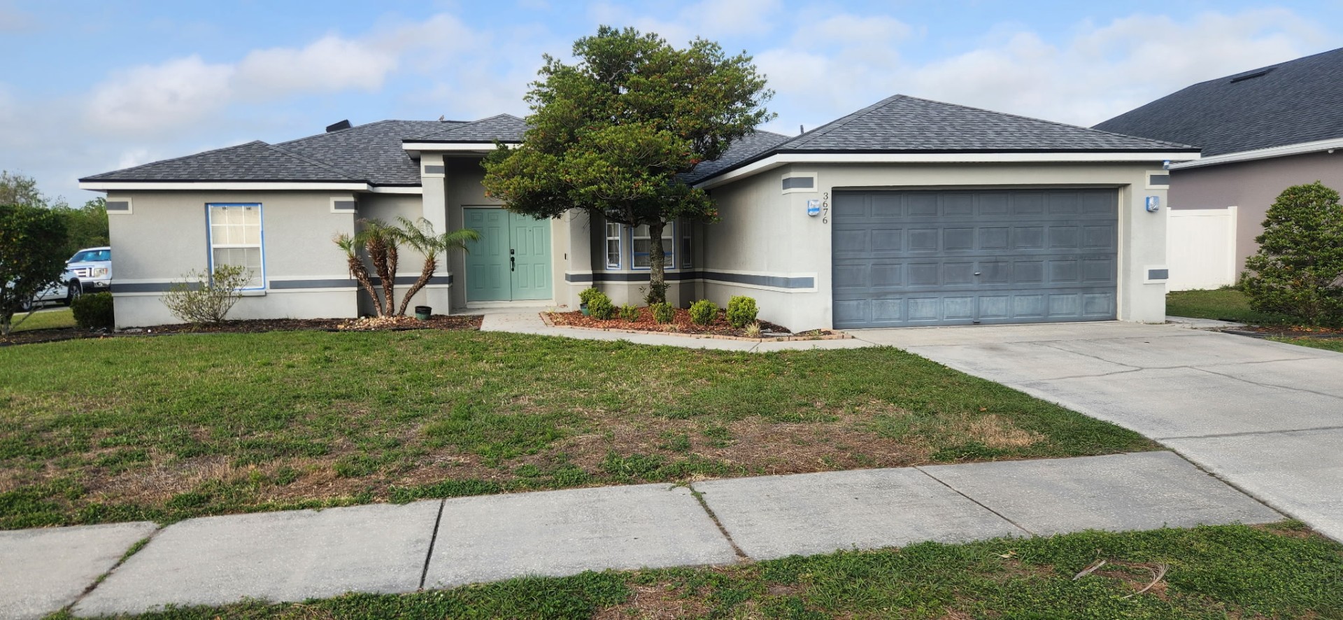 Exterior house painting before photo in Lakeland Florida