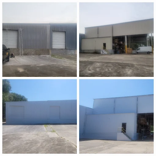Industrial warehouse interior and exterior painting project