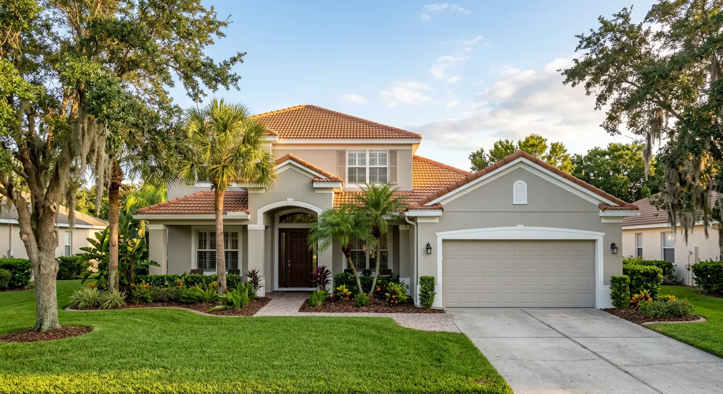Freshly painted single-family home in Brandon FL by John Crouthers Painting